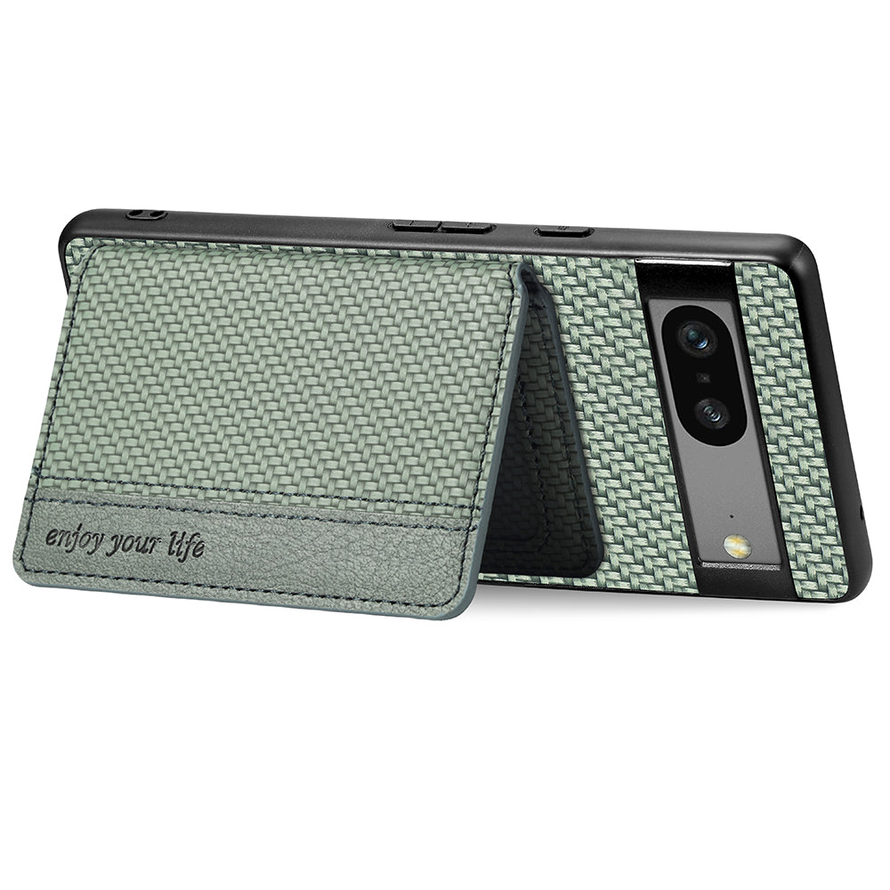 For Google Pixel 7a PU Leather Coated PC TPU Magnetic Phone Cover Carbon Fiber Texture Shockproof Anti-sratch Phone Case Wallet Kickstand For Google Pixel 7a PU Leather Coated PC TPU Magnetic Phone Cover Carbon Fiber Texture Shockproof Anti-sratch Phone Case Wallet Kickstand